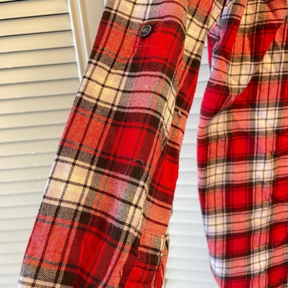 Land’s End Flannel Tunic Top Size 16 - Picture 3 of 5